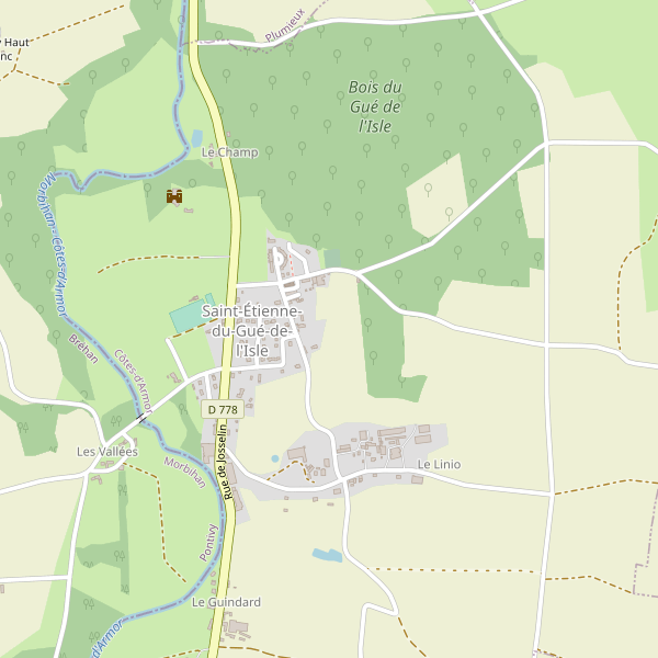 Carte des terrains-de-sport à Saint-Étienne-du-Gué-de-l'Isle Thumbnail