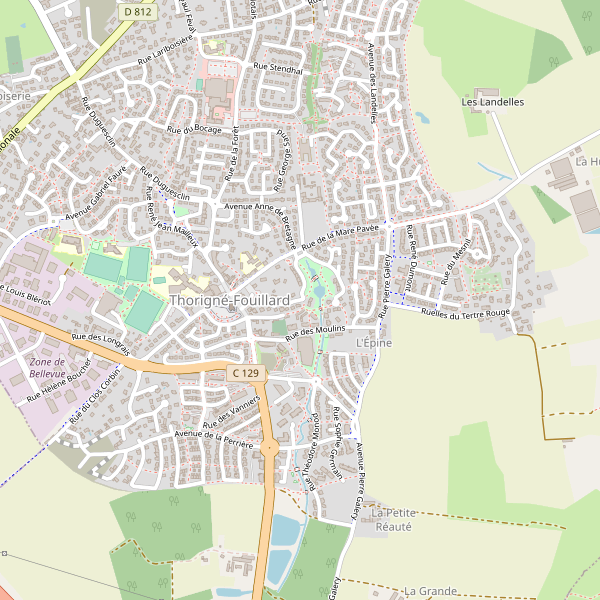 Plan de Thorigné-Fouillard Thumbnail