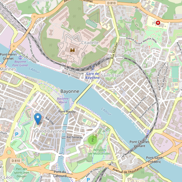 Carte des bibliotheques à Bayonne Thumbnail