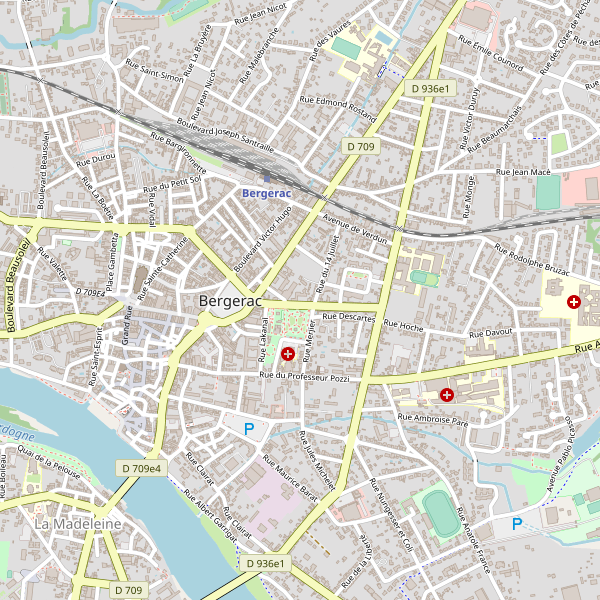 Carte des bibliotheques à Bergerac Thumbnail
