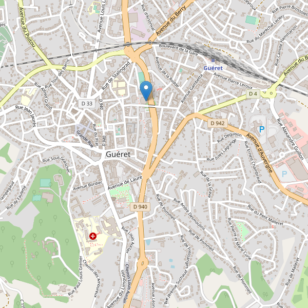 Carte des bibliotheques à Guéret Thumbnail