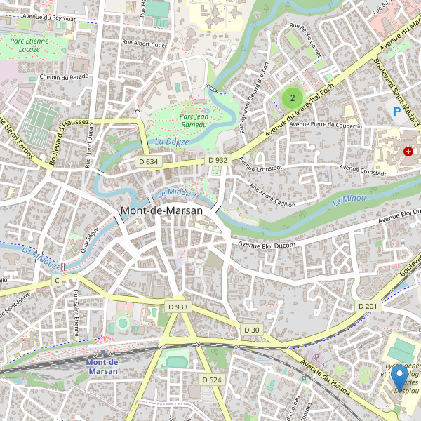 Carte des bibliotheques à Mont-de-Marsan Thumbnail
