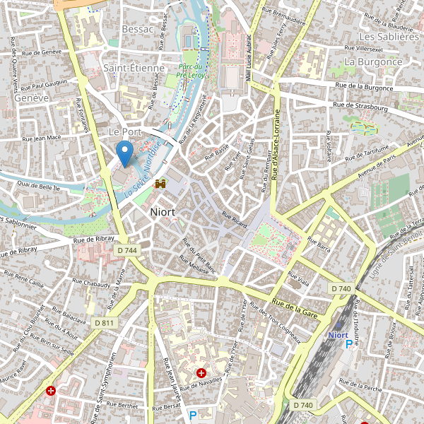 Carte des bibliotheques à Niort Thumbnail
