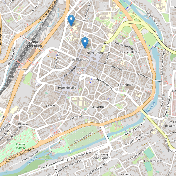 Carte des bibliotheques à Poitiers Thumbnail