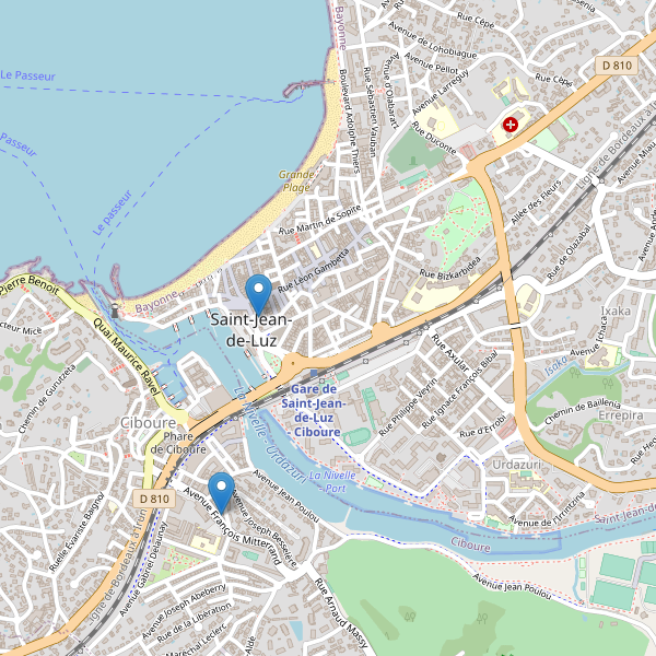 Carte des bibliotheques à Saint-Jean-de-Luz Thumbnail