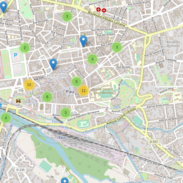 Carte des cafe à Pau Thumbnail