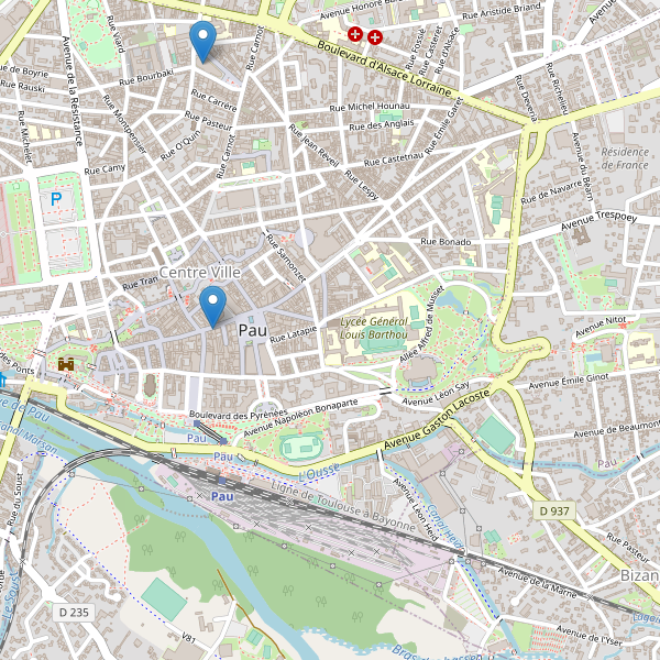 Carte des cinemas à Pau Thumbnail