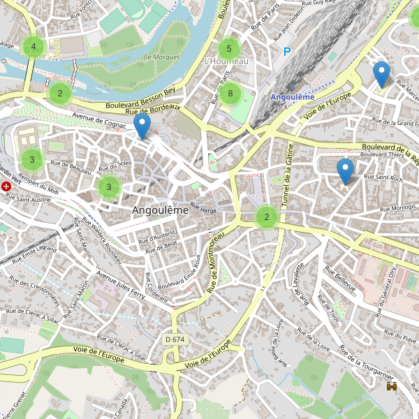 Carte des ecoles à Angoulême Thumbnail