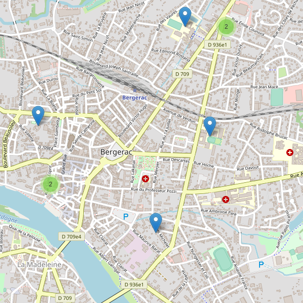 Carte des ecoles à Bergerac Thumbnail