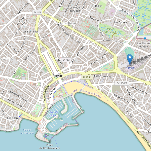 Carte des gares à Royan Thumbnail