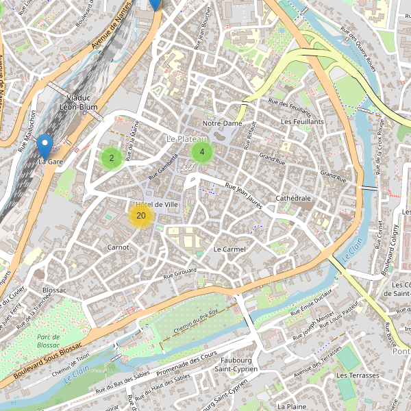 Carte des guichets-automatiques à Poitiers Thumbnail