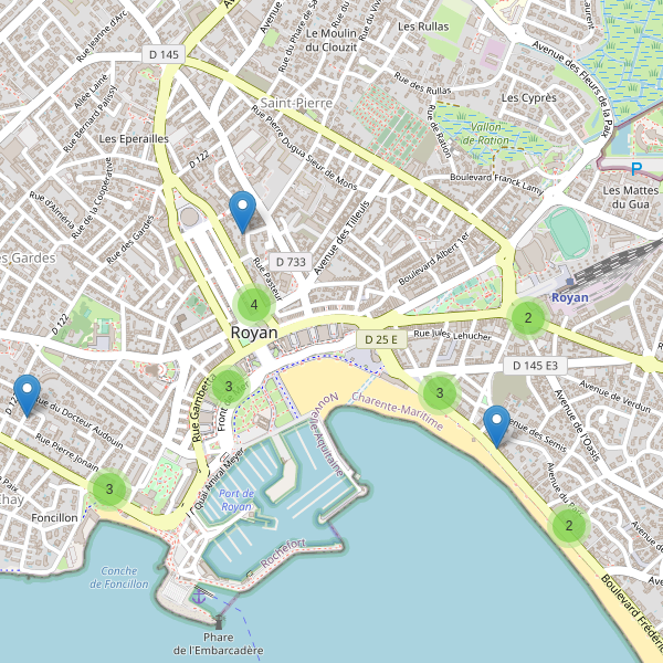 Thumbnail Carte des hotels à Royan