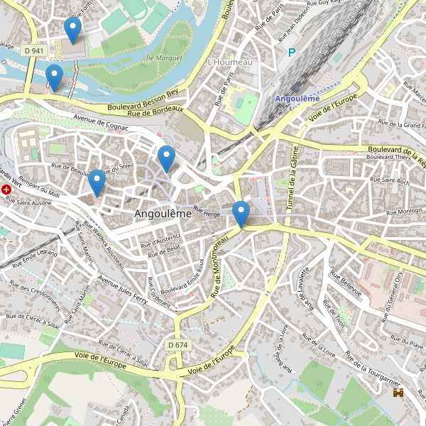 Thumbnail Carte des musées à Angoulême