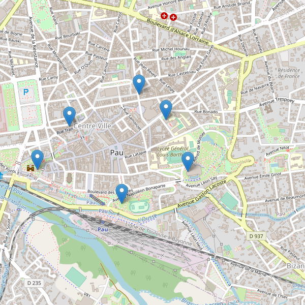 Thumbnail Carte des musées à Pau