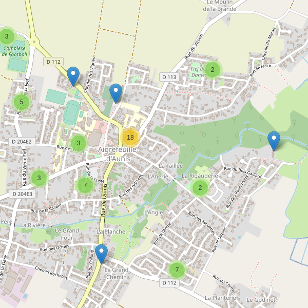 Carte des parkings à Aigrefeuille-d'Aunis Thumbnail