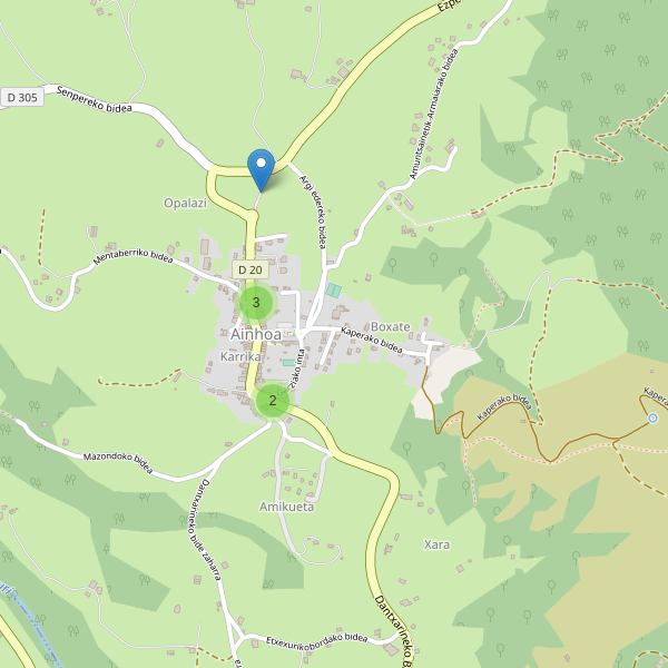 Carte des parkings à Ainhoa Thumbnail