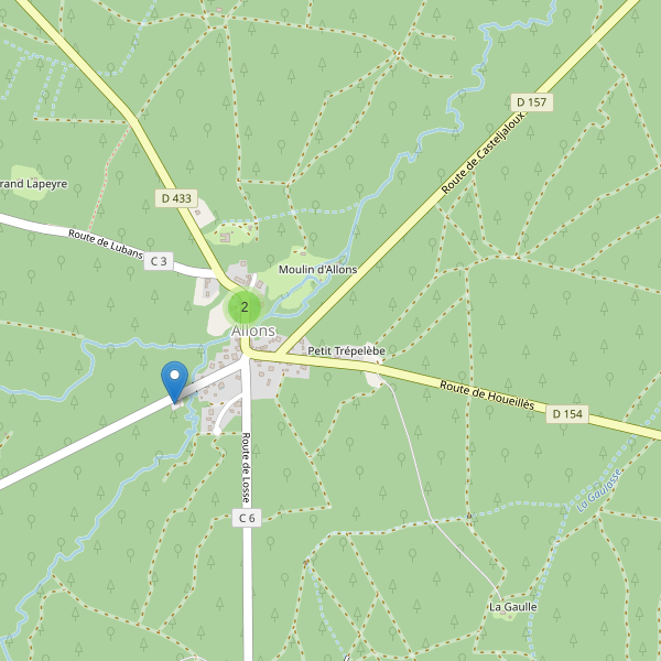 Carte des parkings à Allons (Lot-et-Garonne) Thumbnail