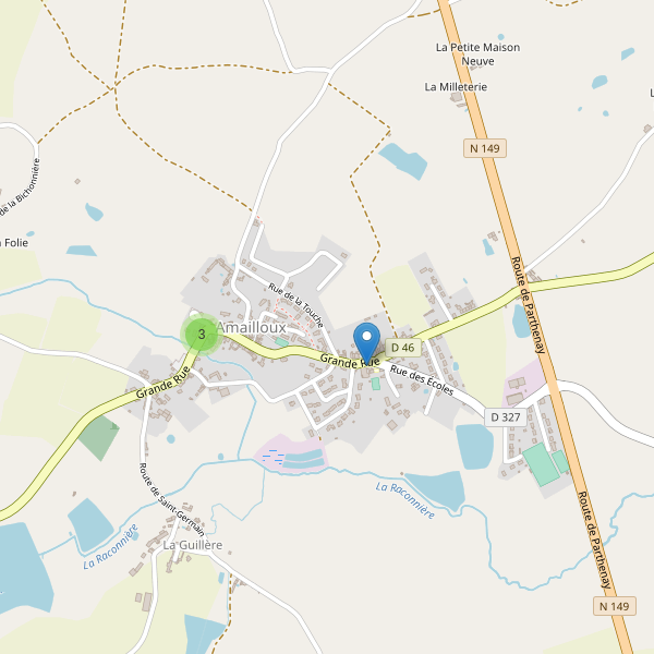Carte des parkings à Amailloux Thumbnail