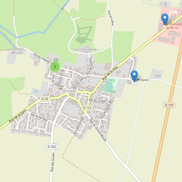 Carte des parkings à Andilly (Charente-Maritime) Thumbnail