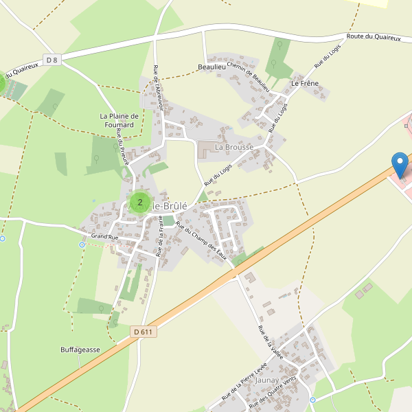 Carte des parkings à Azay-le-Brûlé Thumbnail