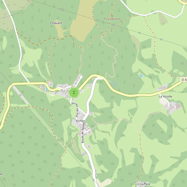 Carte des parkings à Beaumont-du-Lac Thumbnail