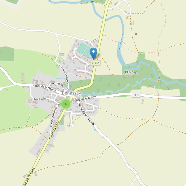 Carte des parkings à Benassay Thumbnail