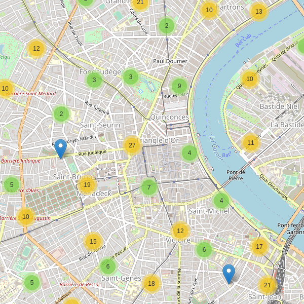 Carte des parkings à Bordeaux Thumbnail