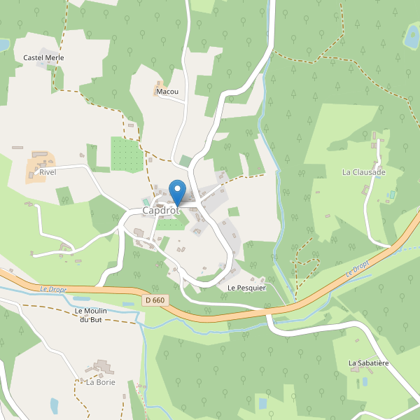 Carte des parkings à Capdrot Thumbnail