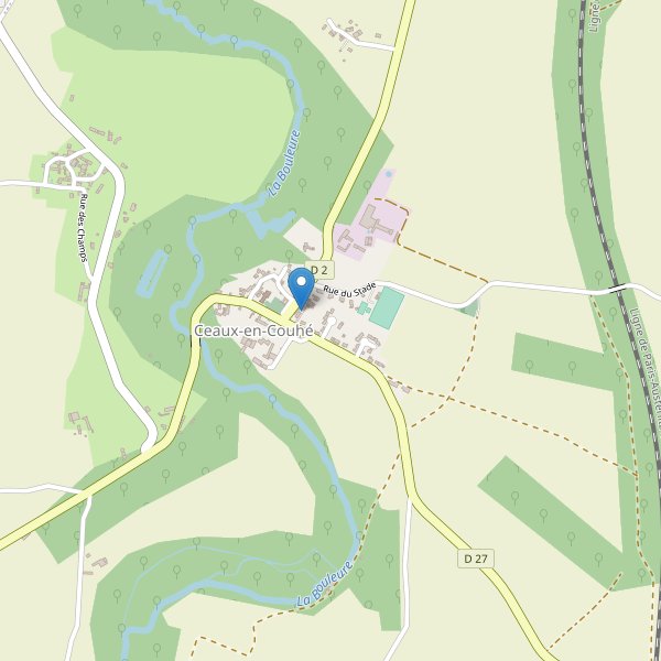 Carte des parkings à Ceaux-en-Couhé Thumbnail