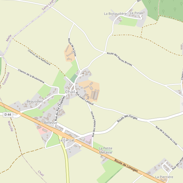 Carte des parkings à Chail Thumbnail