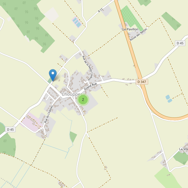 Carte des parkings à Chouppes Thumbnail