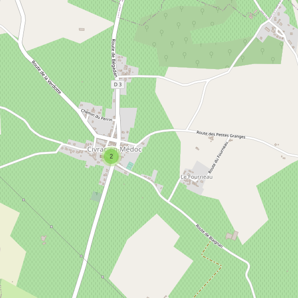 Carte des parkings à Civrac-en-Médoc Thumbnail