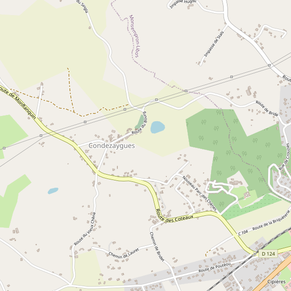 Carte des parkings à Condezaygues Thumbnail