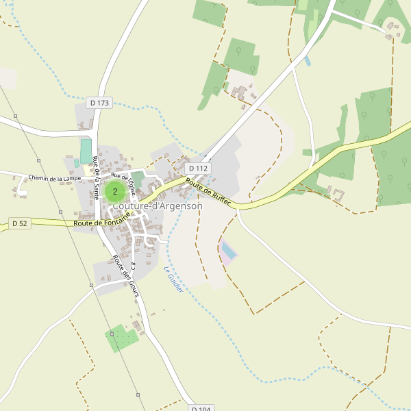 Carte des parkings à Couture-d'Argenson Thumbnail