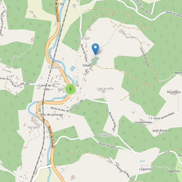 Carte des parkings à Cuzorn Thumbnail