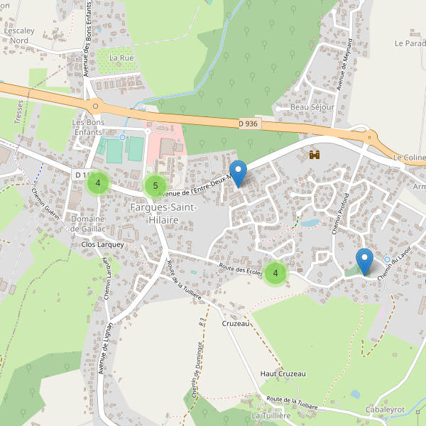 Carte des parkings à Fargues-Saint-Hilaire Thumbnail
