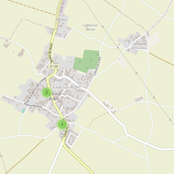 Carte des parkings à Faye-sur-Ardin Thumbnail