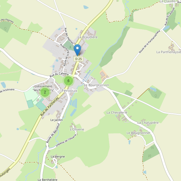 Carte des parkings à Fenioux (Deux-Sèvres) Thumbnail