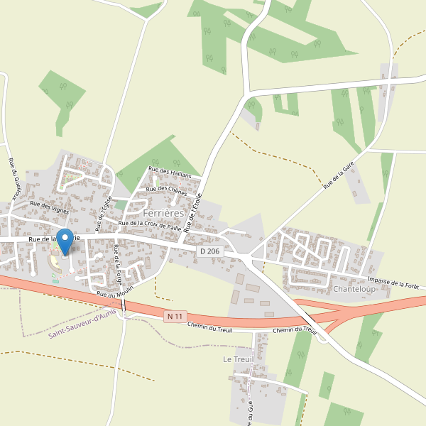 Carte des parkings à Ferrières (Charente-Maritime) Thumbnail