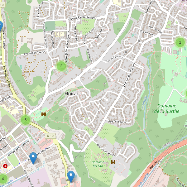 Carte des parkings à Floirac (Gironde) Thumbnail