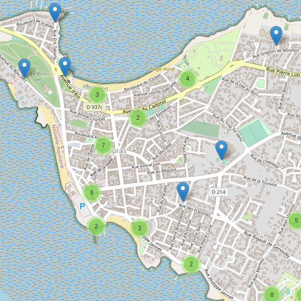 Carte des parkings à Fouras Thumbnail