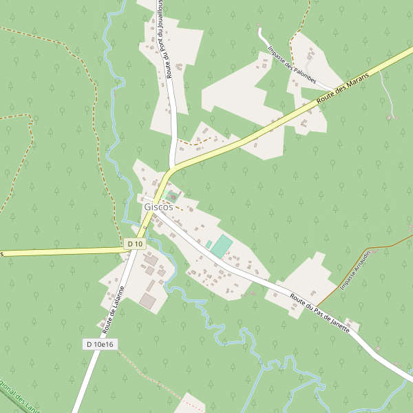 Carte des parkings à Giscos Thumbnail