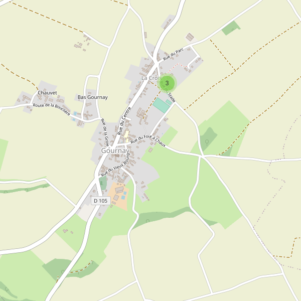 Carte des parkings à Gournay (Deux-Sèvres) Thumbnail