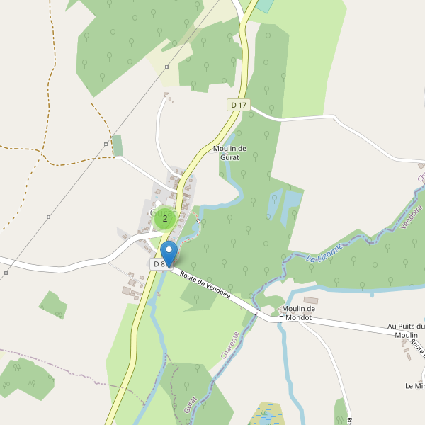 Carte des parkings à Gurat Thumbnail