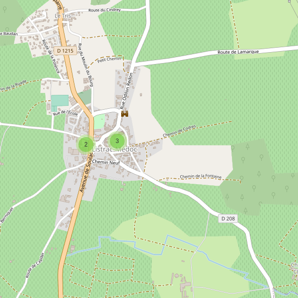 Carte des parkings à Listrac-Médoc Thumbnail
