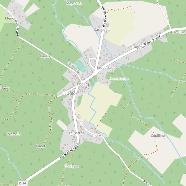 Carte des parkings à Luglon Thumbnail