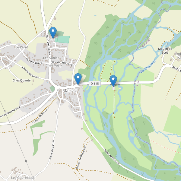 Carte des parkings à Marsac (Charente) Thumbnail