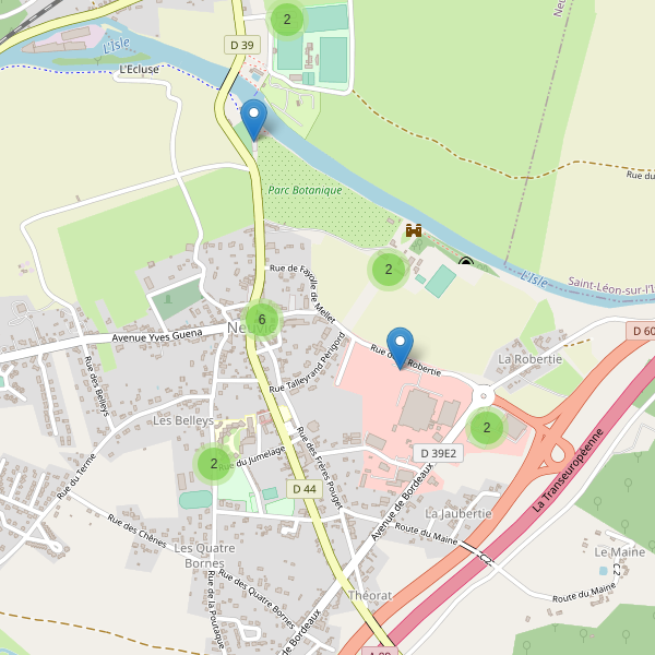 Carte des parkings à Neuvic (Dordogne) Thumbnail