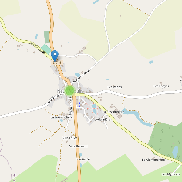 Carte des parkings à Neuvy-Bouin Thumbnail