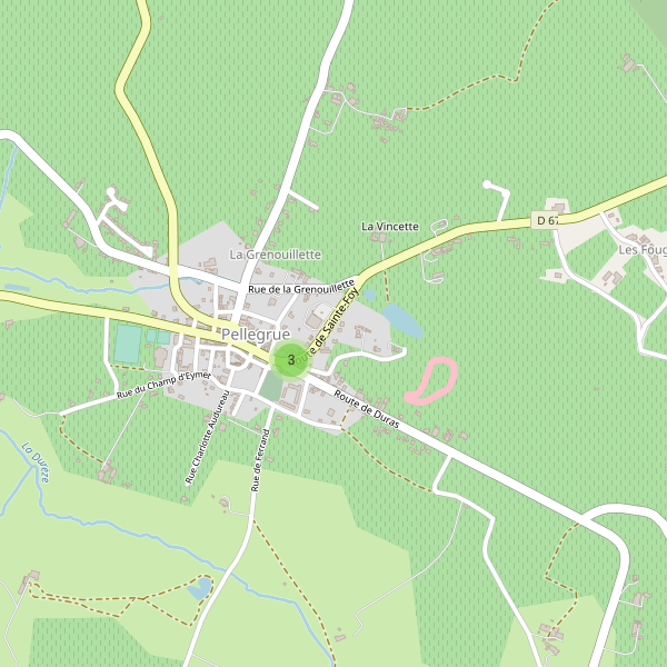 Carte des parkings à Pellegrue Thumbnail